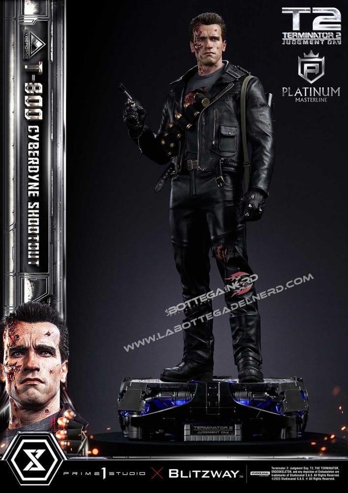 Terminator 2 - Statue 1/3 T-800 Final Battle Cyberdyne Shootout 75cm - immagine 11