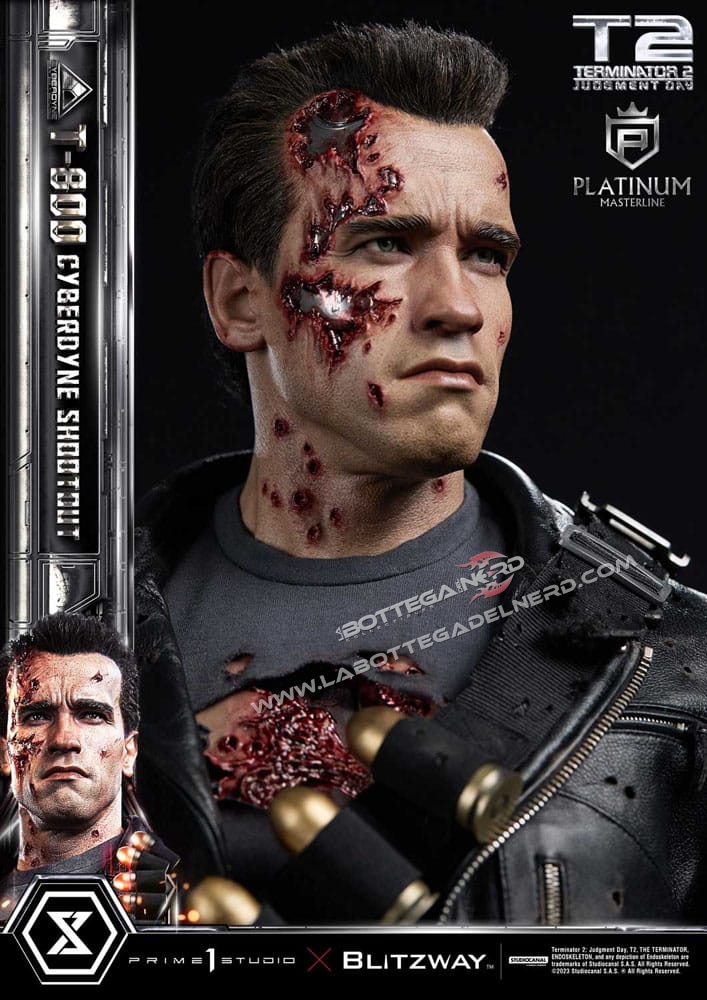 Terminator 2 - Statue 1/3 T-800 Final Battle Cyberdyne Shootout 75cm - immagine 10