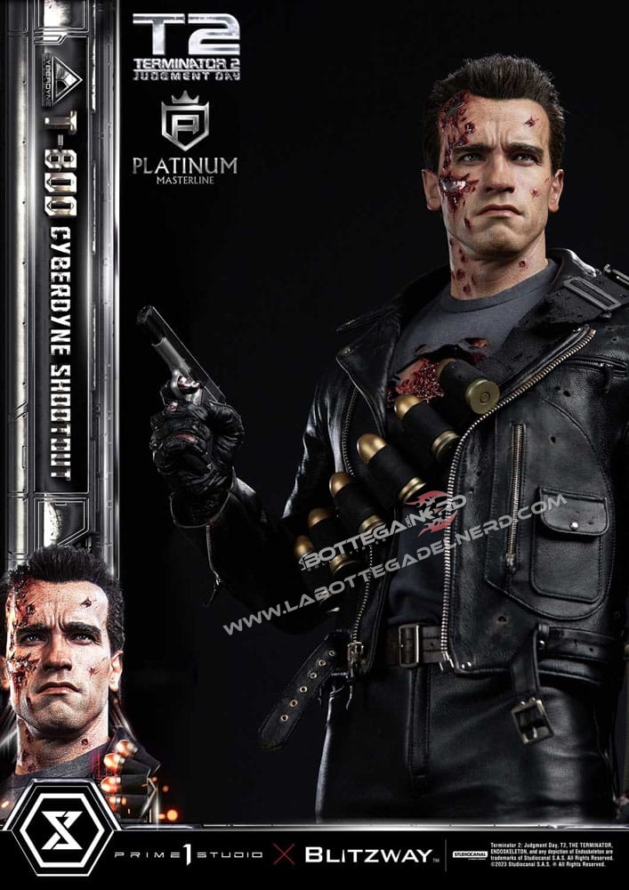 Terminator 2 - Statue 1/3 T-800 Final Battle Cyberdyne Shootout 75cm - immagine 9