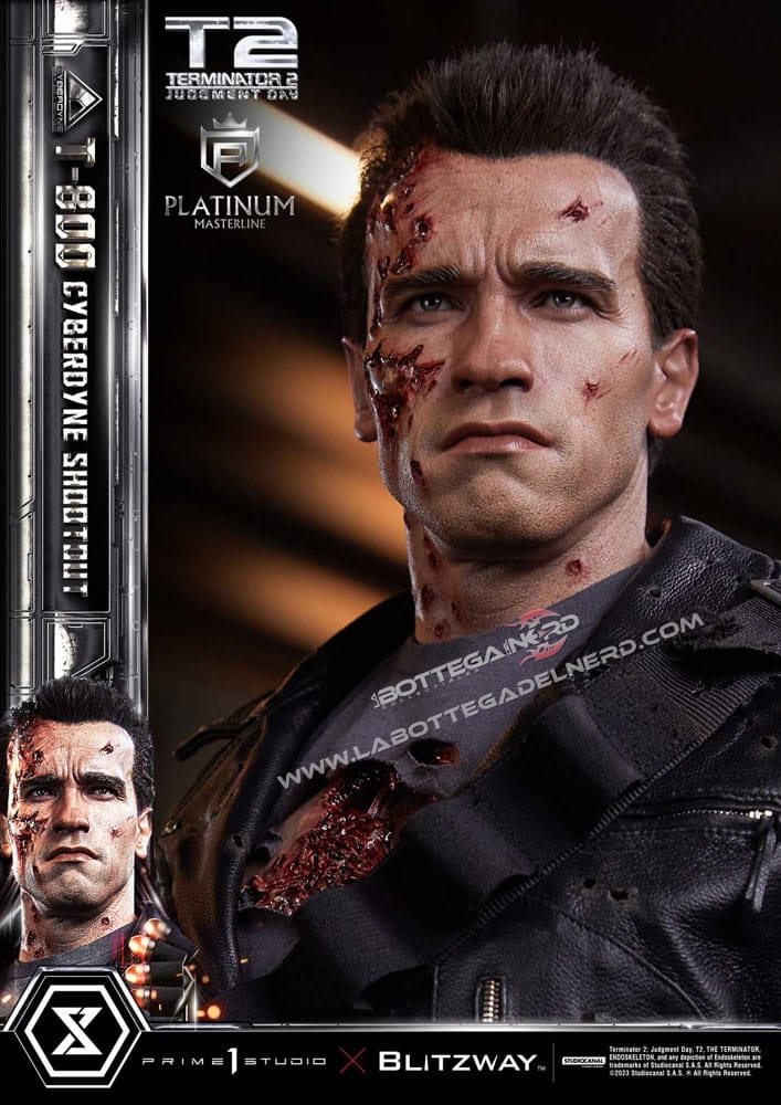 Terminator 2 - Statue 1/3 T-800 Final Battle Cyberdyne Shootout 75cm - immagine 6