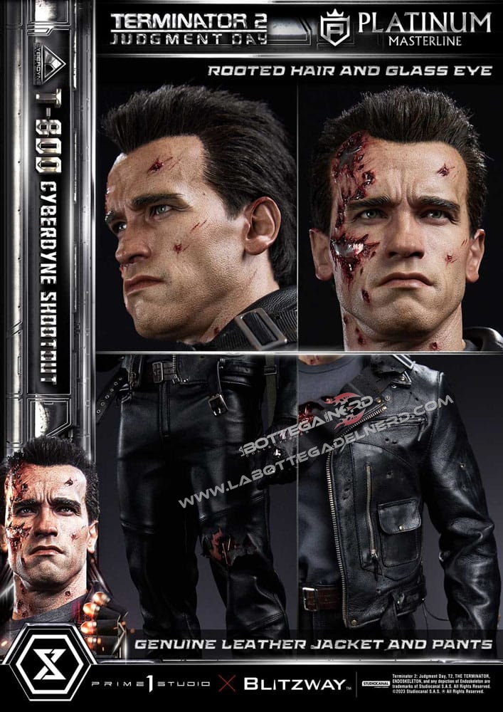 Terminator 2 - Statue 1/3 T-800 Final Battle Cyberdyne Shootout 75cm - immagine 13