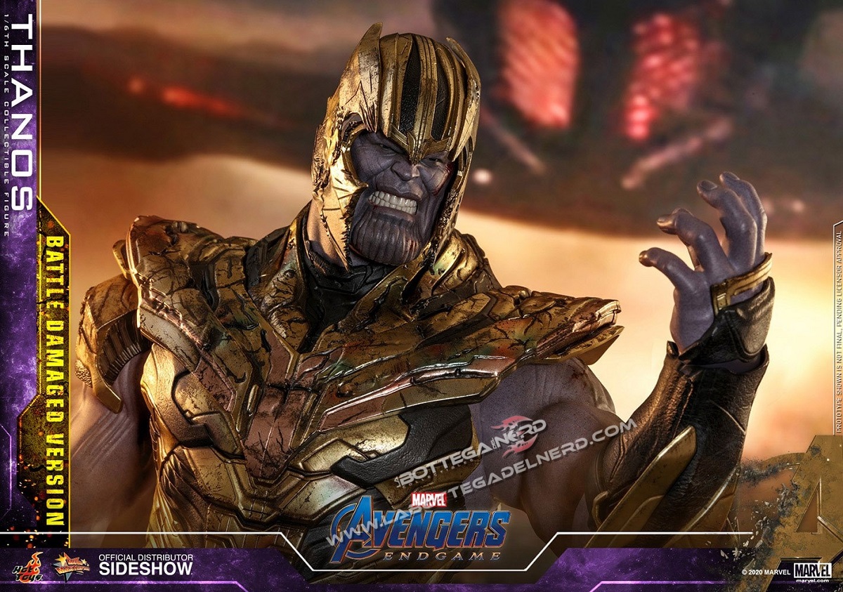 Avengers: Endgame - Masterpiece 1/6 Thanos Battle Damaged 42cm - immagine 3