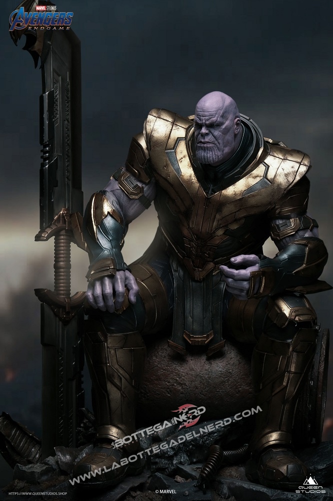 Marvel - Avengers: Endgame Statua Queen Studios Thanos Regular 72cm - immagine 3