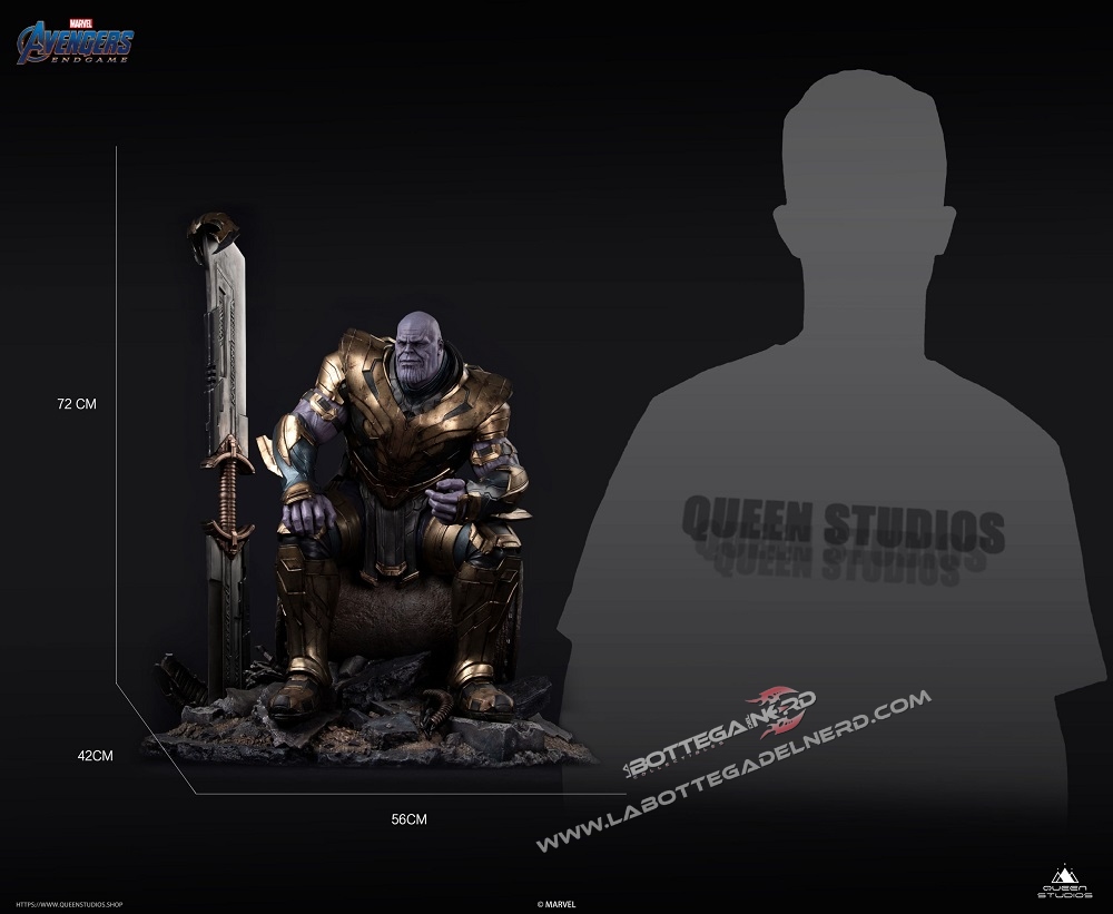 Marvel - Avengers: Endgame Statua Queen Studios Thanos Regular 72cm - immagine 10