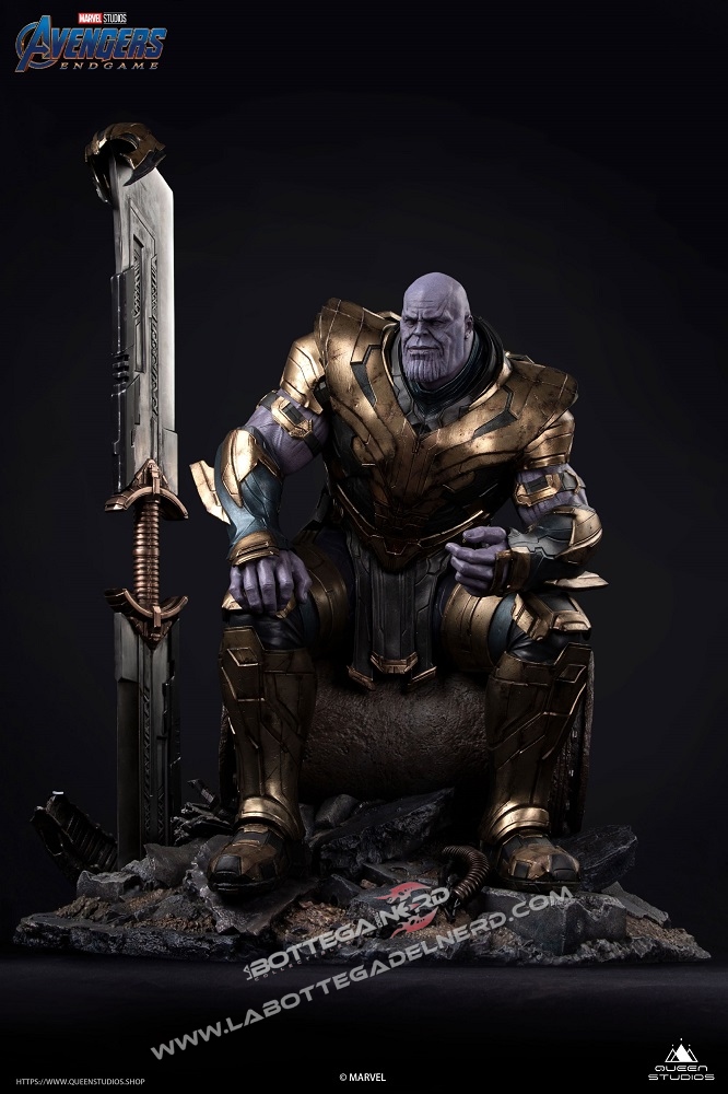 Marvel - Avengers Endgame Statua Queen Studios Thanos Premium 72cm - immagine 3
