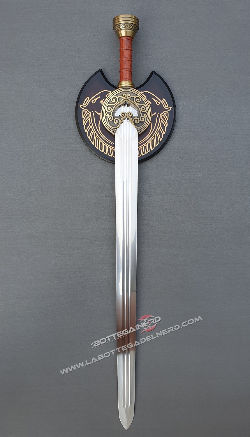 Il Signore degli Anelli - Replica Deluxe spada di Theoden (Herugrim) 99cm - immagine 2