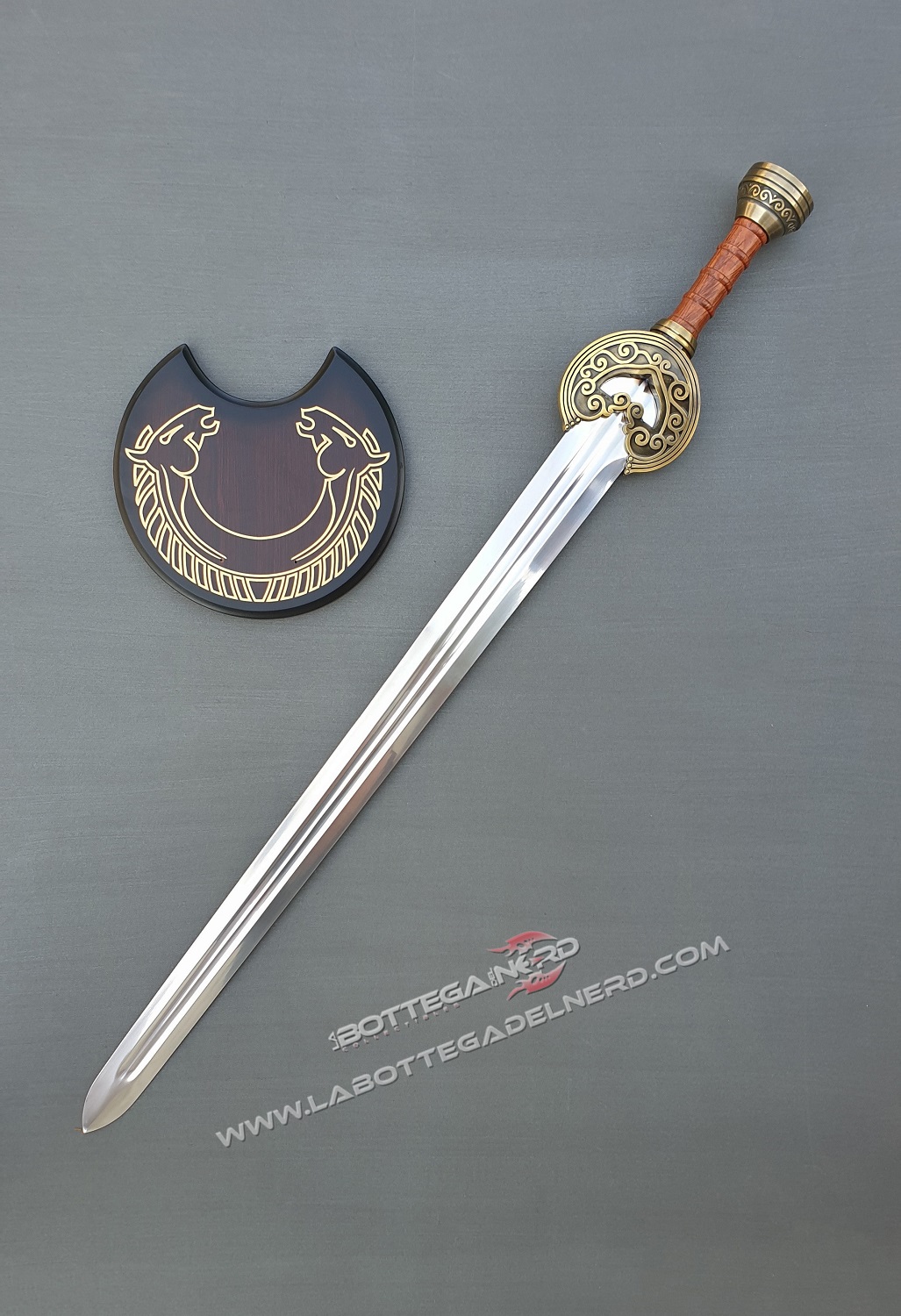 Il Signore degli Anelli - Replica Deluxe spada di Theoden (Herugrim) 99cm - immagine 3