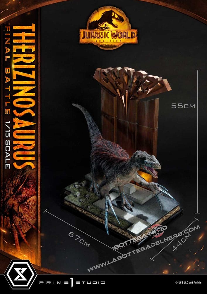 Jurassic World: Dominion - Statue 1/15 Therizinosaurus Final Battle BONUS V. - immagine 3