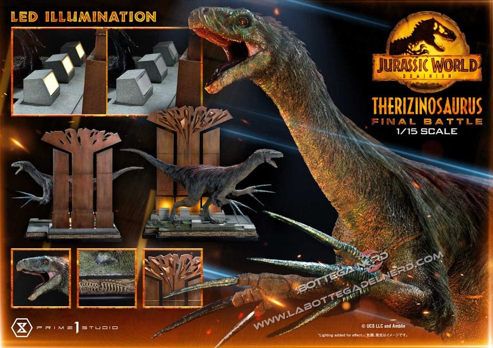 Jurassic World: Dominion - Statue 1/15 Therizinosaurus Final Battle BONUS V. - immagine 12