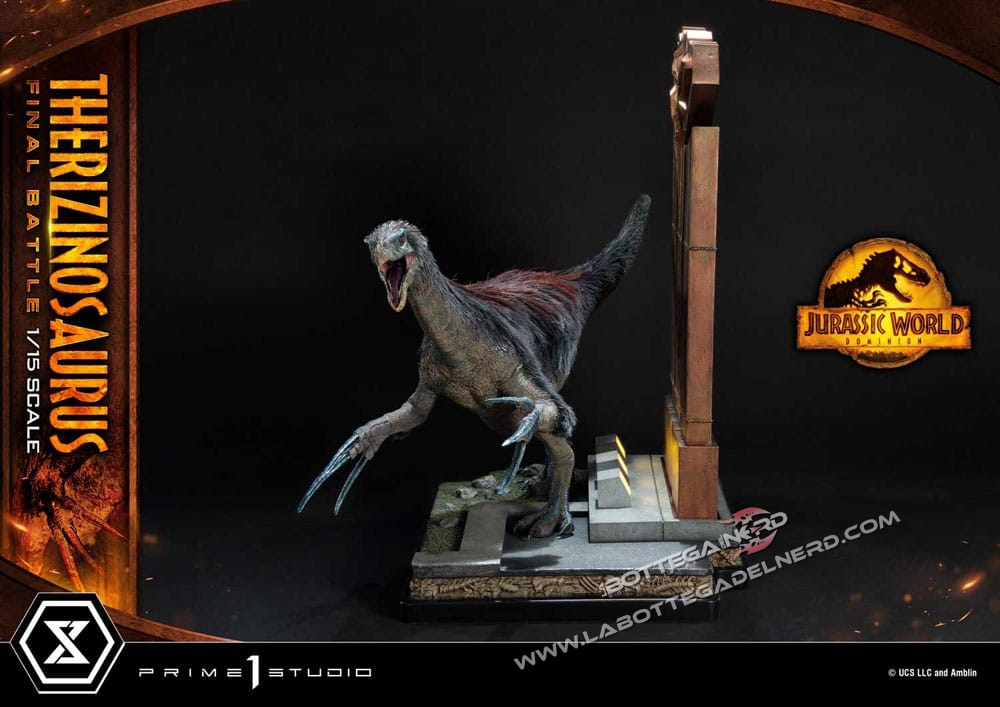 Jurassic World: Dominion - Statue 1/15 Therizinosaurus Final Battle BONUS V. - immagine 5