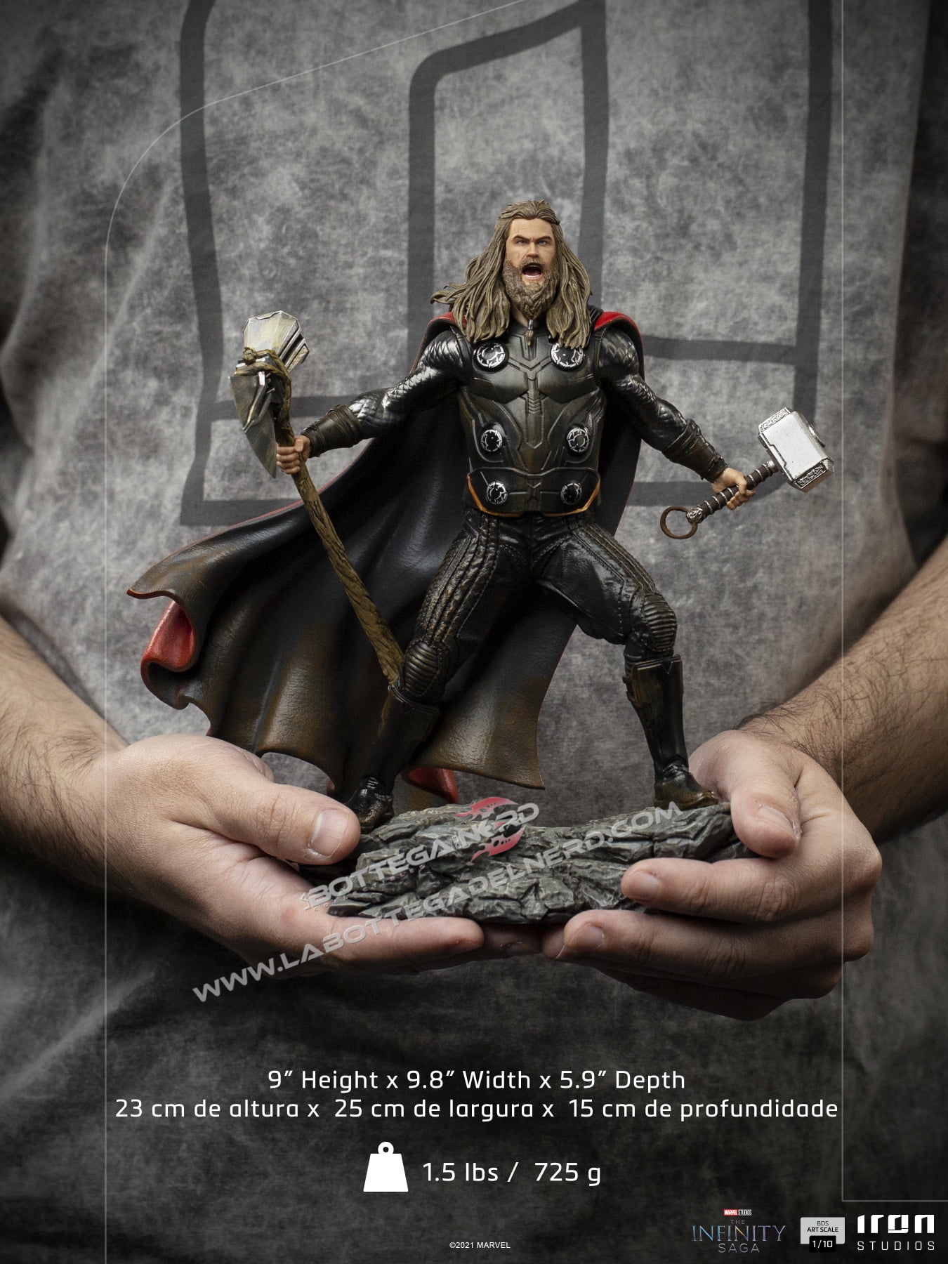 The Infinity Saga - BDS Statue 1/10 Thor Ultimate 23cm - immagine 5