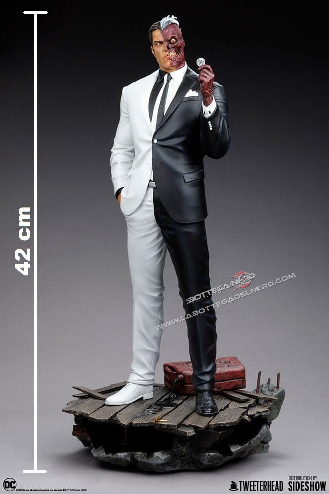 DC Comics - Maquette Statue 1/6 Two-Face (Due Facce) 42cm - immagine 11