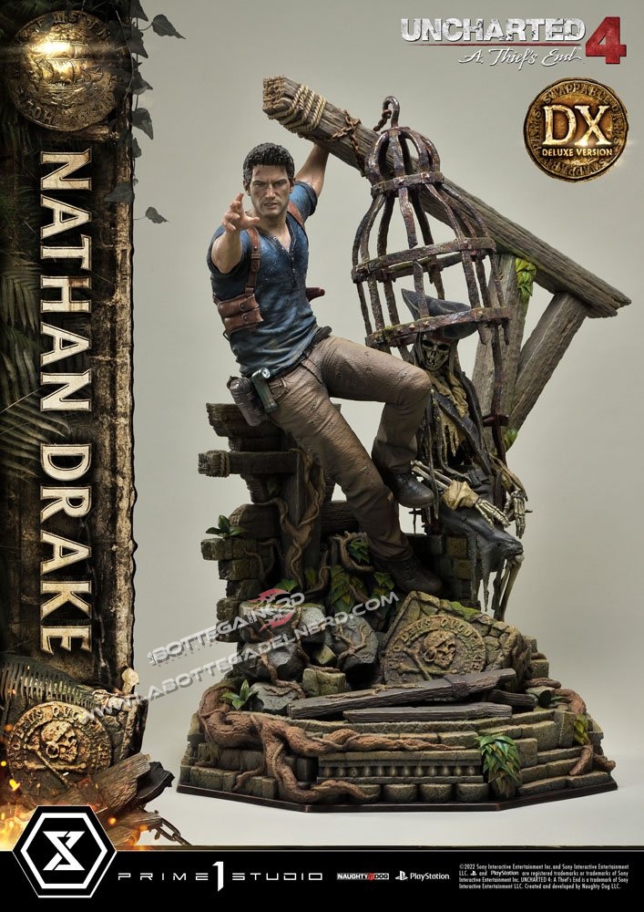 Uncharted 4 - U.P. Masterline Statue 1/4 Nathan Drake DX BONUS 69cm - immagine 2