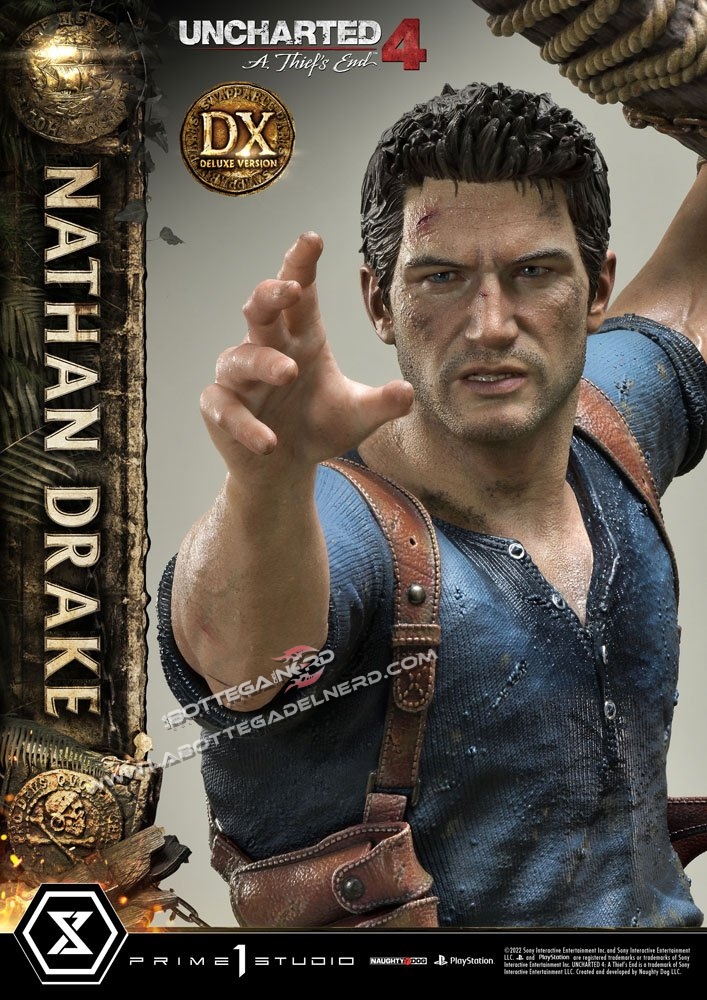 Uncharted 4 - U.P. Masterline Statue 1/4 Nathan Drake DX BONUS 69cm - immagine 3