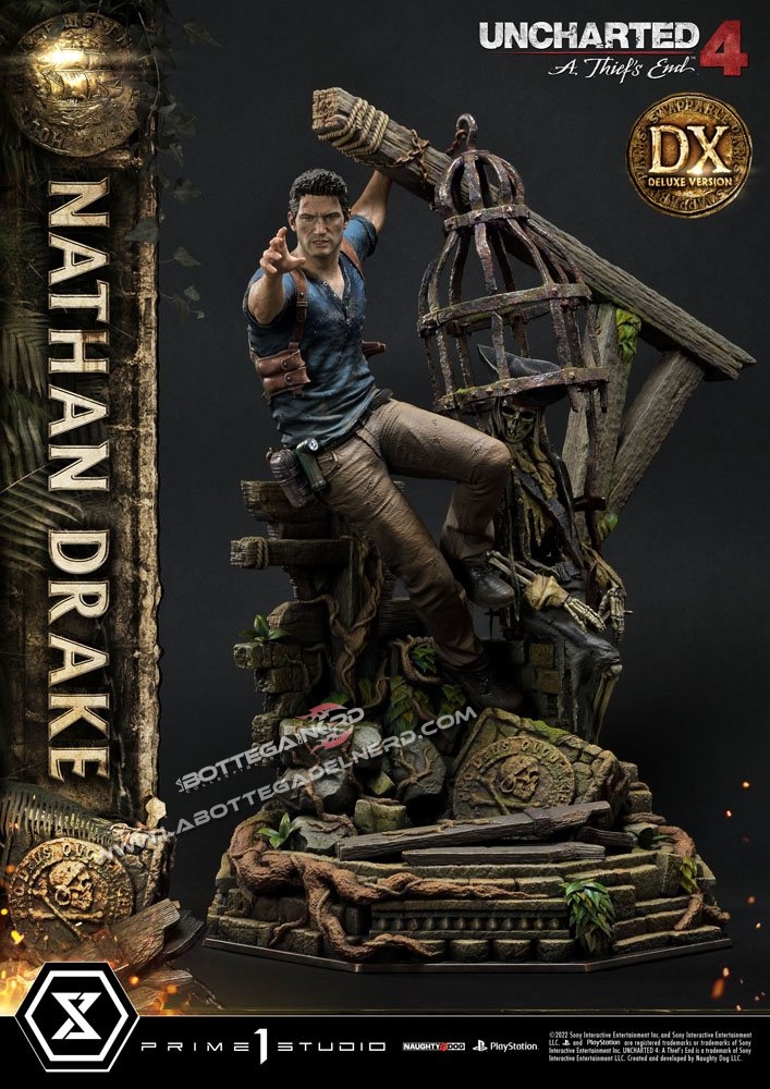 Uncharted 4 - U.P. Masterline Statue 1/4 Nathan Drake DX BONUS 69cm - immagine 11