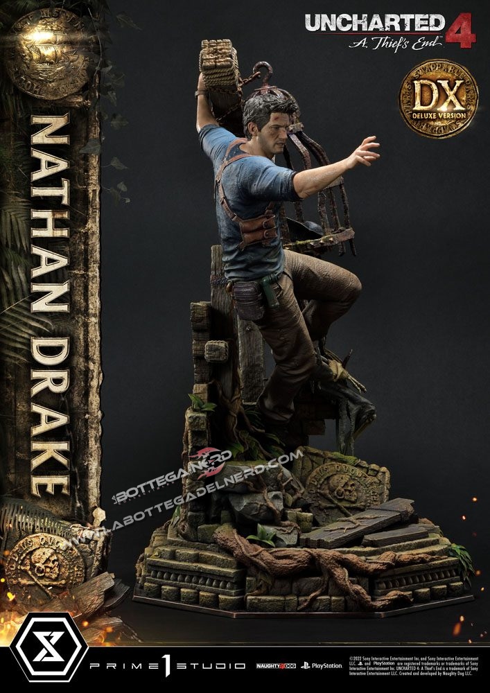 Uncharted 4 - U.P. Masterline Statue 1/4 Nathan Drake DX BONUS 69cm - immagine 10