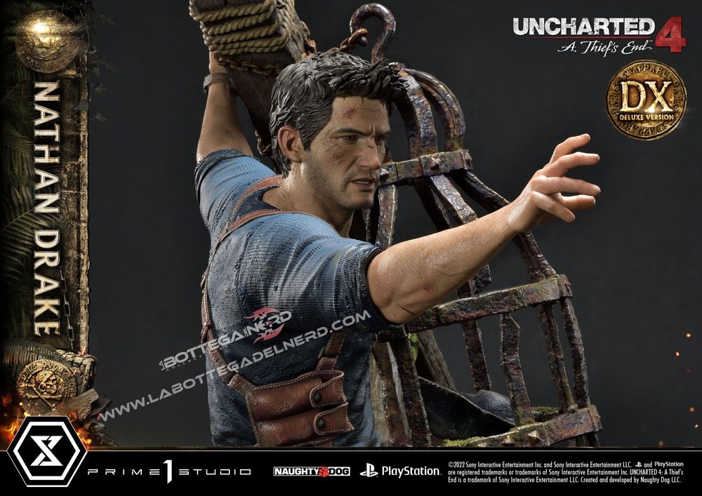 Uncharted 4 - U.P. Masterline Statue 1/4 Nathan Drake DX BONUS 69cm - immagine 8