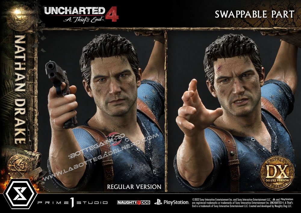 Uncharted 4 - U.P. Masterline Statue 1/4 Nathan Drake DX BONUS 69cm - immagine 7