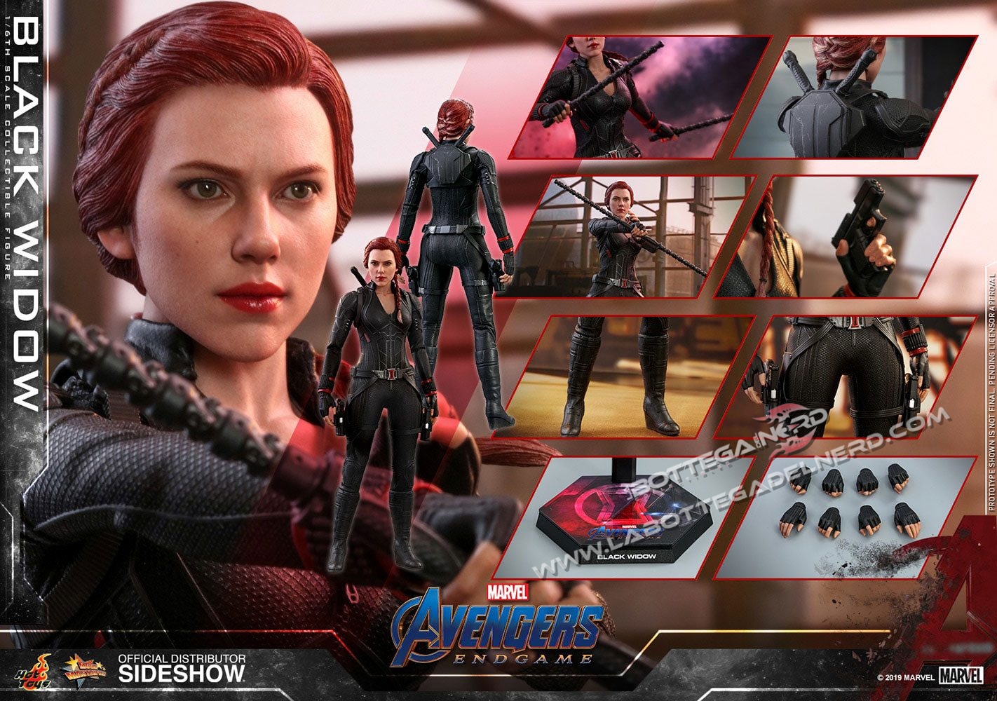 Avengers: Endgame - Action Figure 1/6 Black Widow 28cm - immagine 8