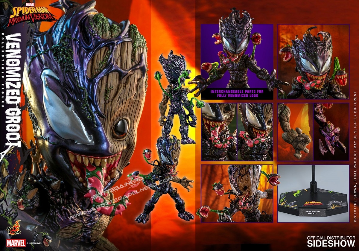 Marvel's Spider-Man - Action Figure 1/6 Venomized Groot 25cm - immagine 6