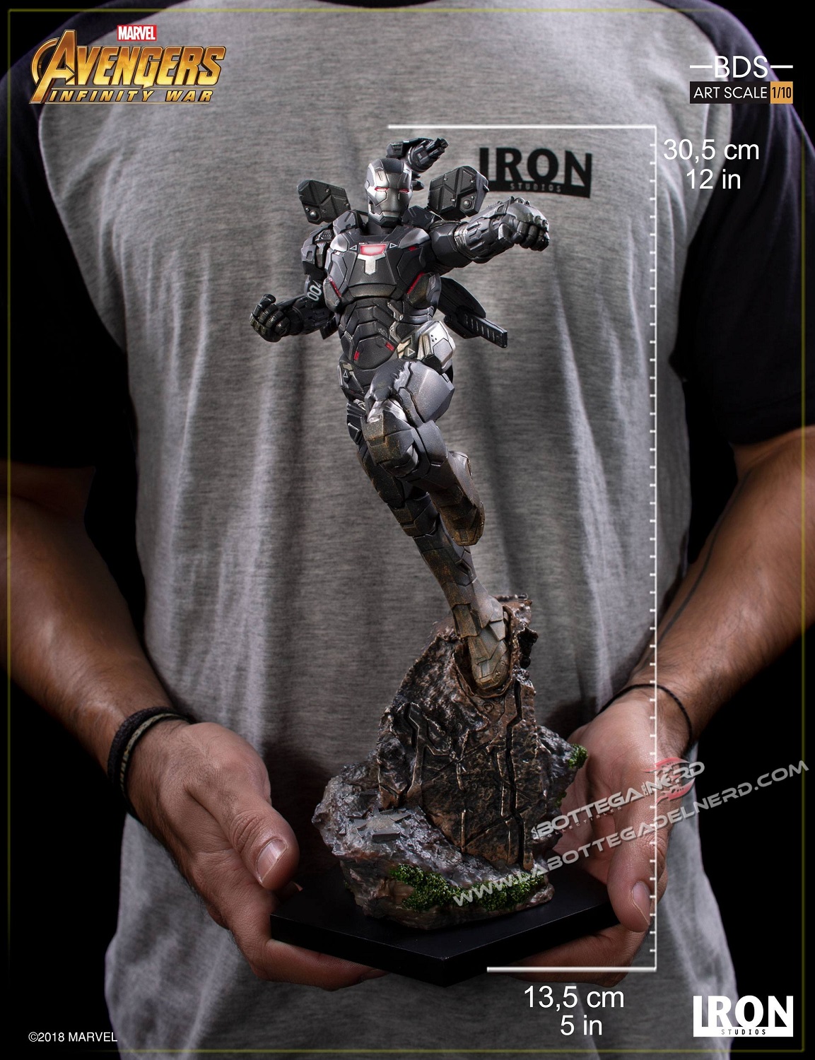 Avengers Infinity War - Statua War Machine 30cm - immagine 4