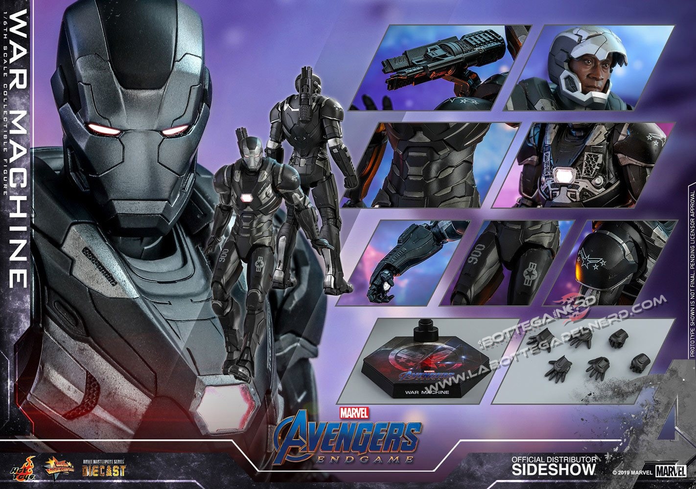 Avengers Endgame - Diecast Action Figure War Machine 32cm - immagine 9