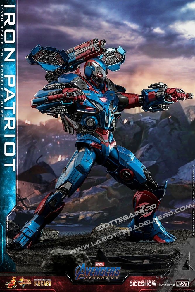 Avengers: Endgame - Action Figure 1/6 Iron Patriot 32cm - immagine 2