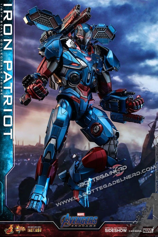 Avengers: Endgame - Action Figure 1/6 Iron Patriot 32cm - immagine 6