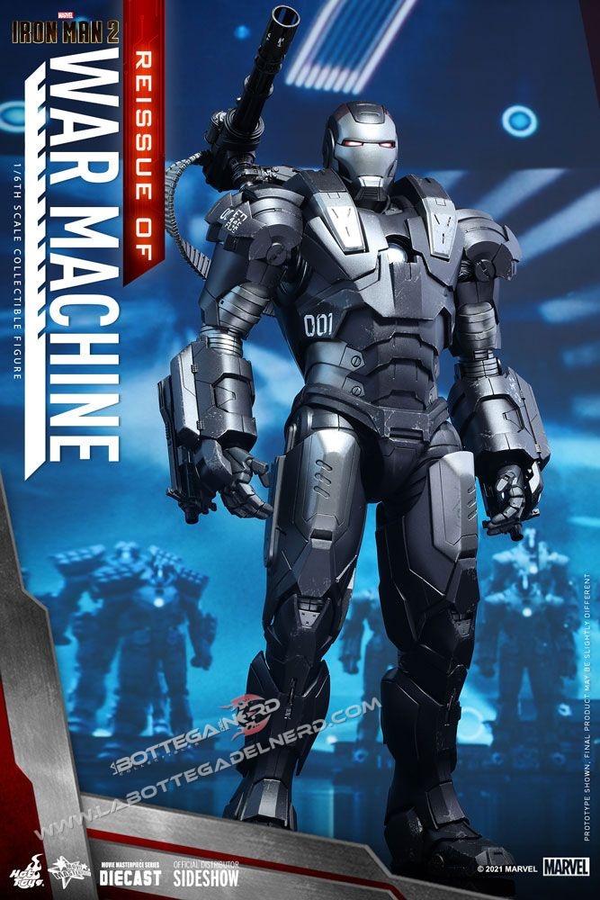 Iron Man 2 - Movie Masterpiece Action Figure 1/6 War Machine 32cm - immagine 2