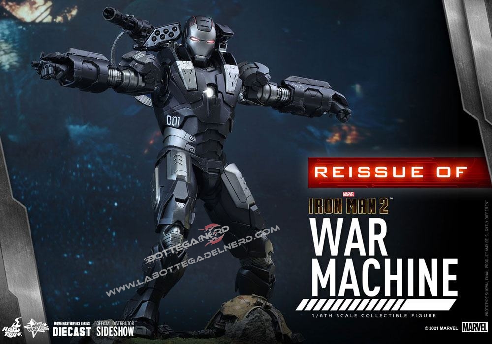 Iron Man 2 - Movie Masterpiece Action Figure 1/6 War Machine 32cm - immagine 4