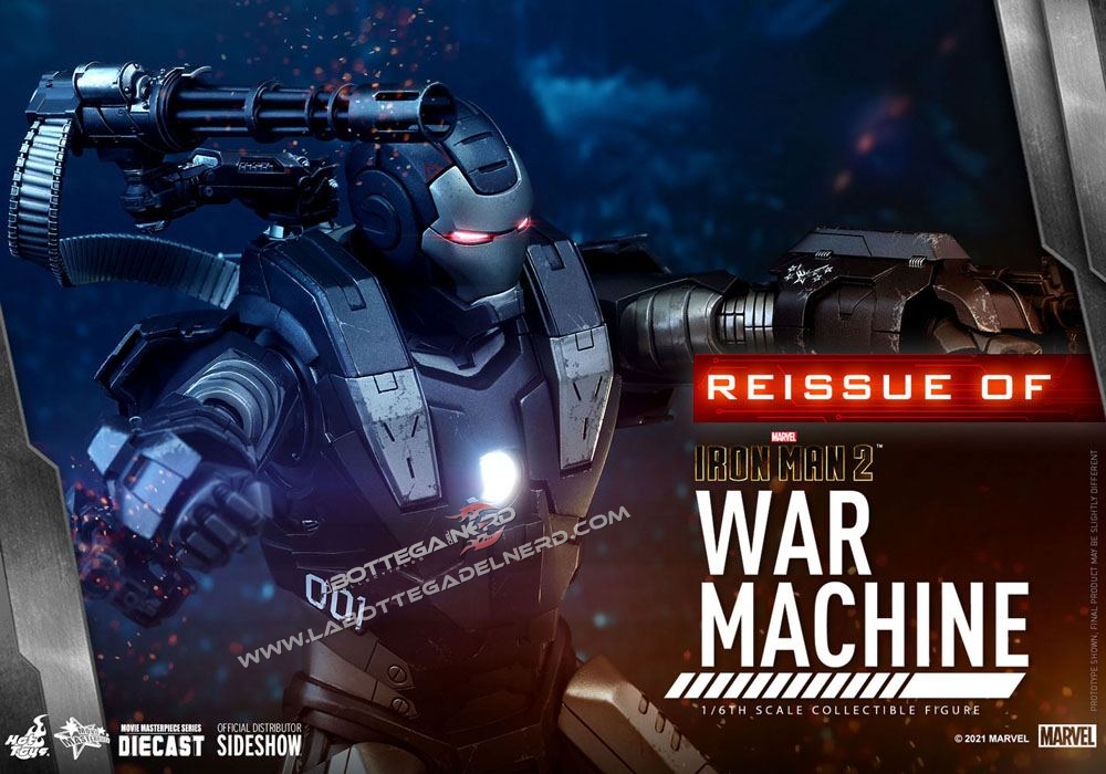 Iron Man 2 - Movie Masterpiece Action Figure 1/6 War Machine 32cm - immagine 3