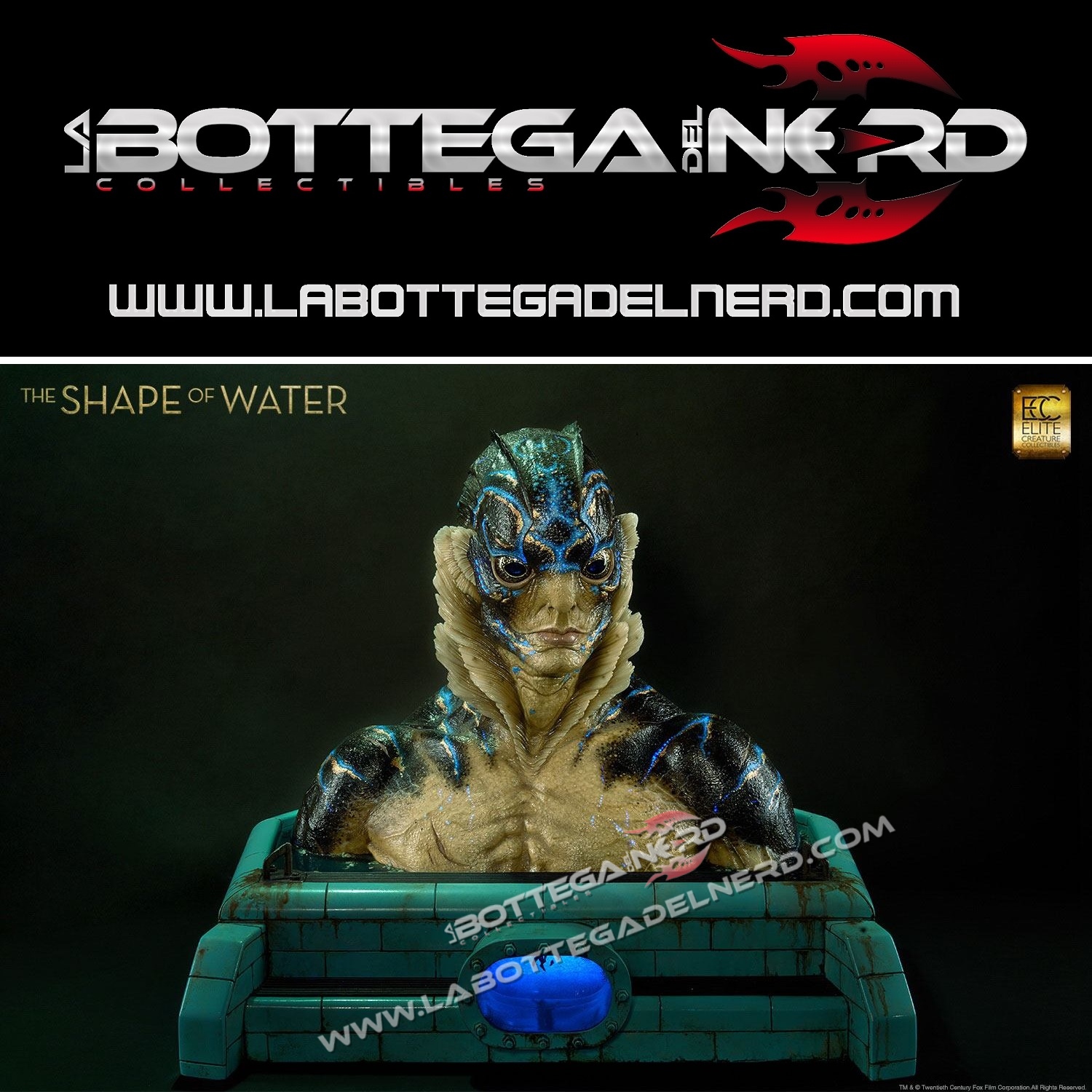 La Forma dell'acqua - Life-Size Busto 1/1 Amphibian Man 71cm
