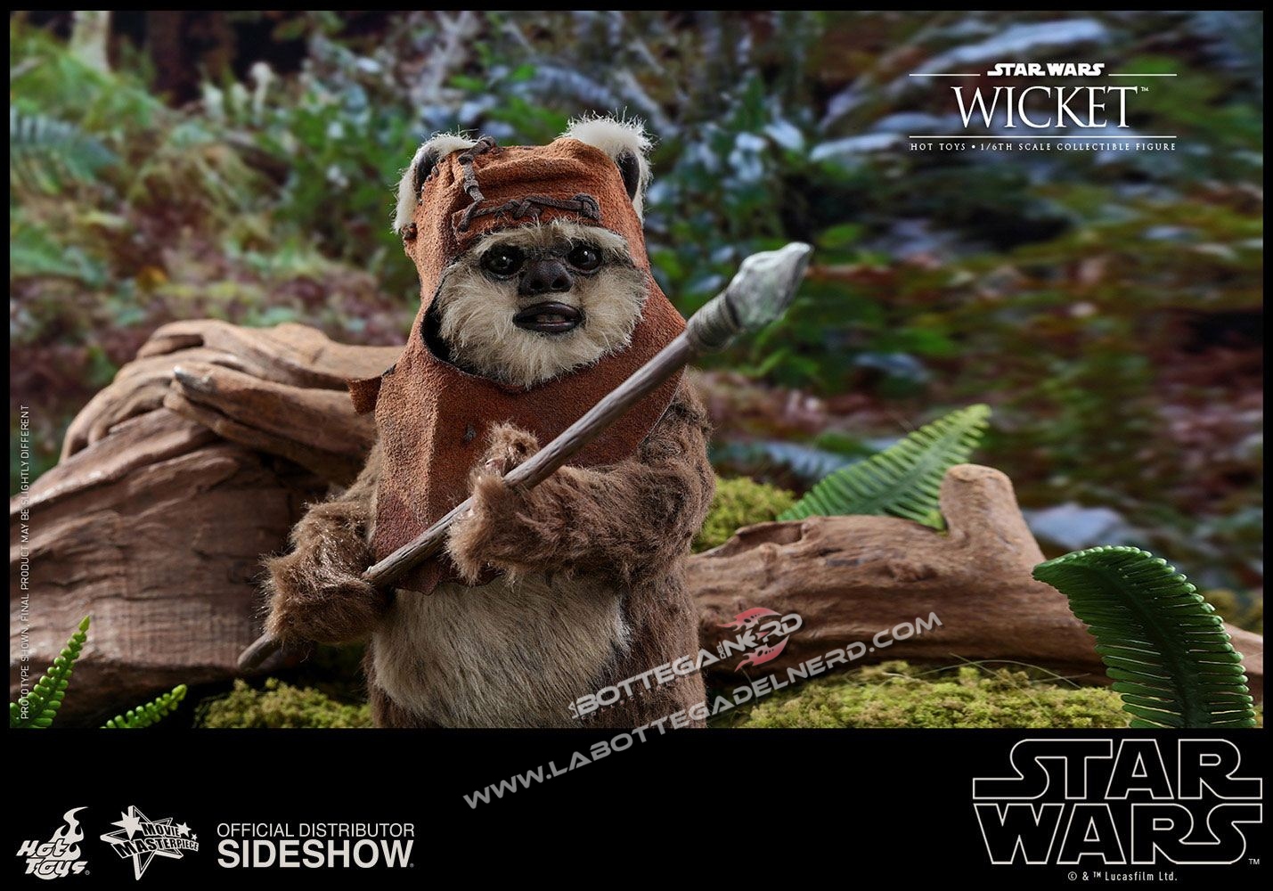 Star Wars Episode VI - Action Figure 1/6 Wicket 15cm - immagine 3