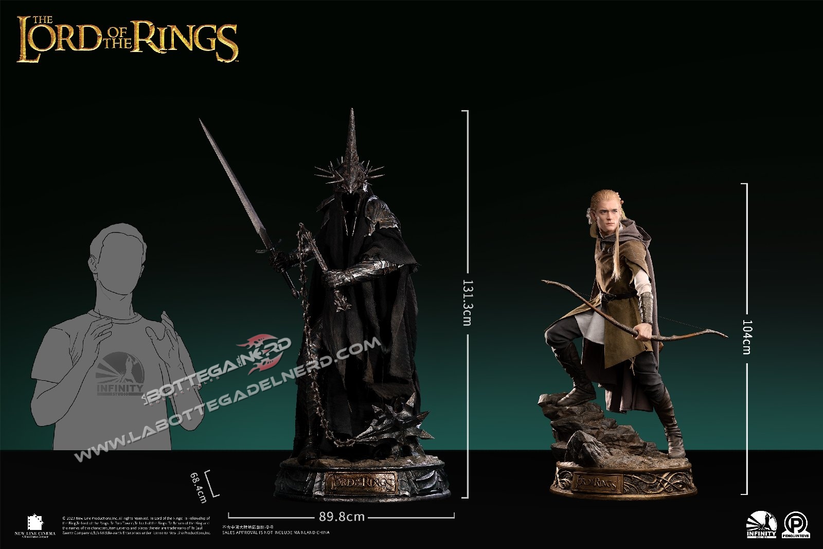 Lord of the Rings - Statue Witch King of Angmar 1:2 Limited 131cm - immagine 9