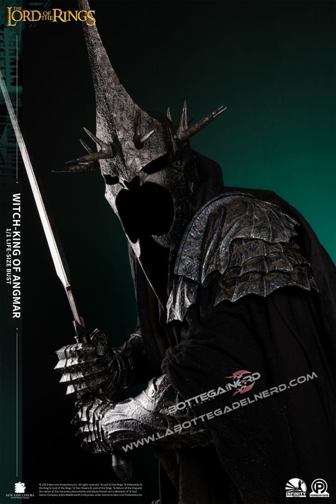 The Lord of the Rings - Life Size Bust 1/1 Witch-King of Angmar 151cm - immagine 9