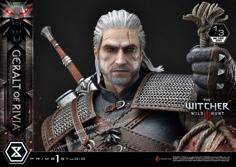 Witcher 3 Wild Hunt - Statua 1/3 Geralt of Riva 88cm - immagine 3