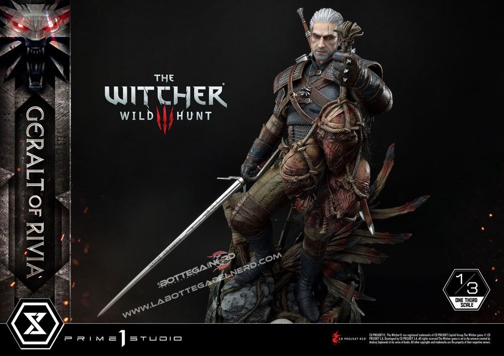 Witcher 3 Wild Hunt - Statua 1/3 Geralt of Riva 88cm - immagine 2