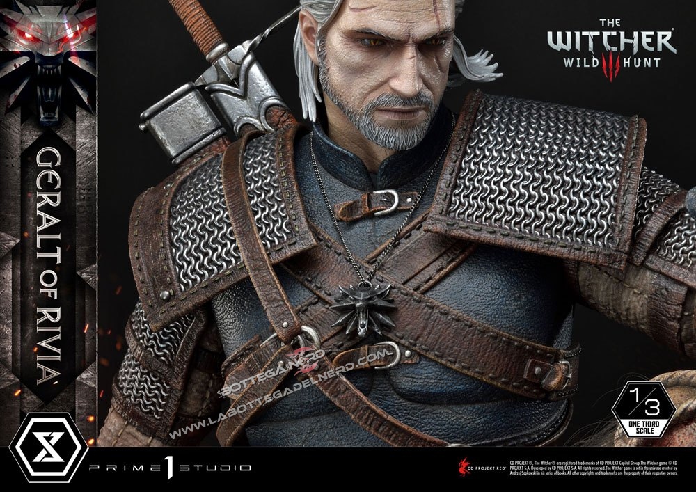 Witcher 3 Wild Hunt - Statua 1/3 Geralt of Riva 88cm - immagine 4