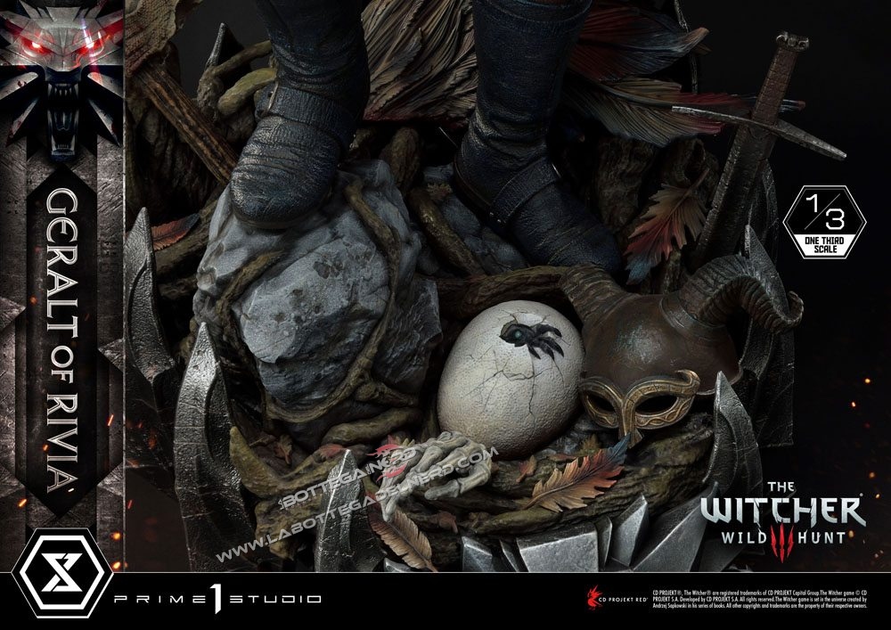 Witcher 3 Wild Hunt - Statua 1/3 Geralt of Riva 88cm - immagine 6