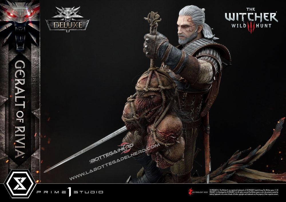 Witcher 3 Wild Hunt - Statua 1/3 Geralt of Riva Deluxe Version 88cm - immagine 3