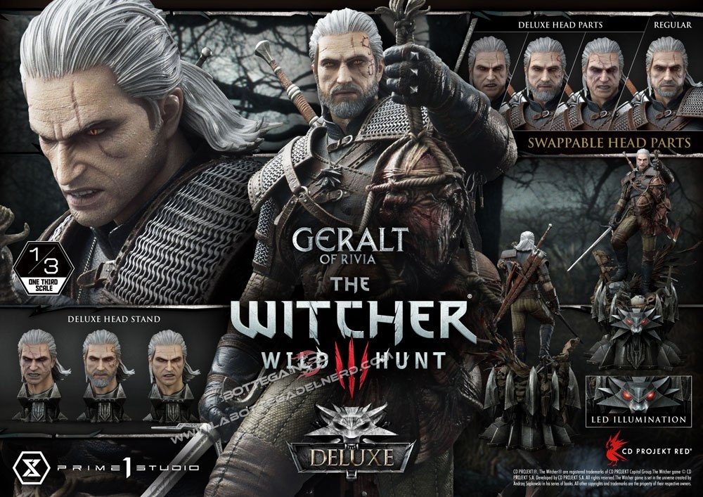 Witcher 3 Wild Hunt - Statua 1/3 Geralt of Riva Deluxe Version 88cm - immagine 11