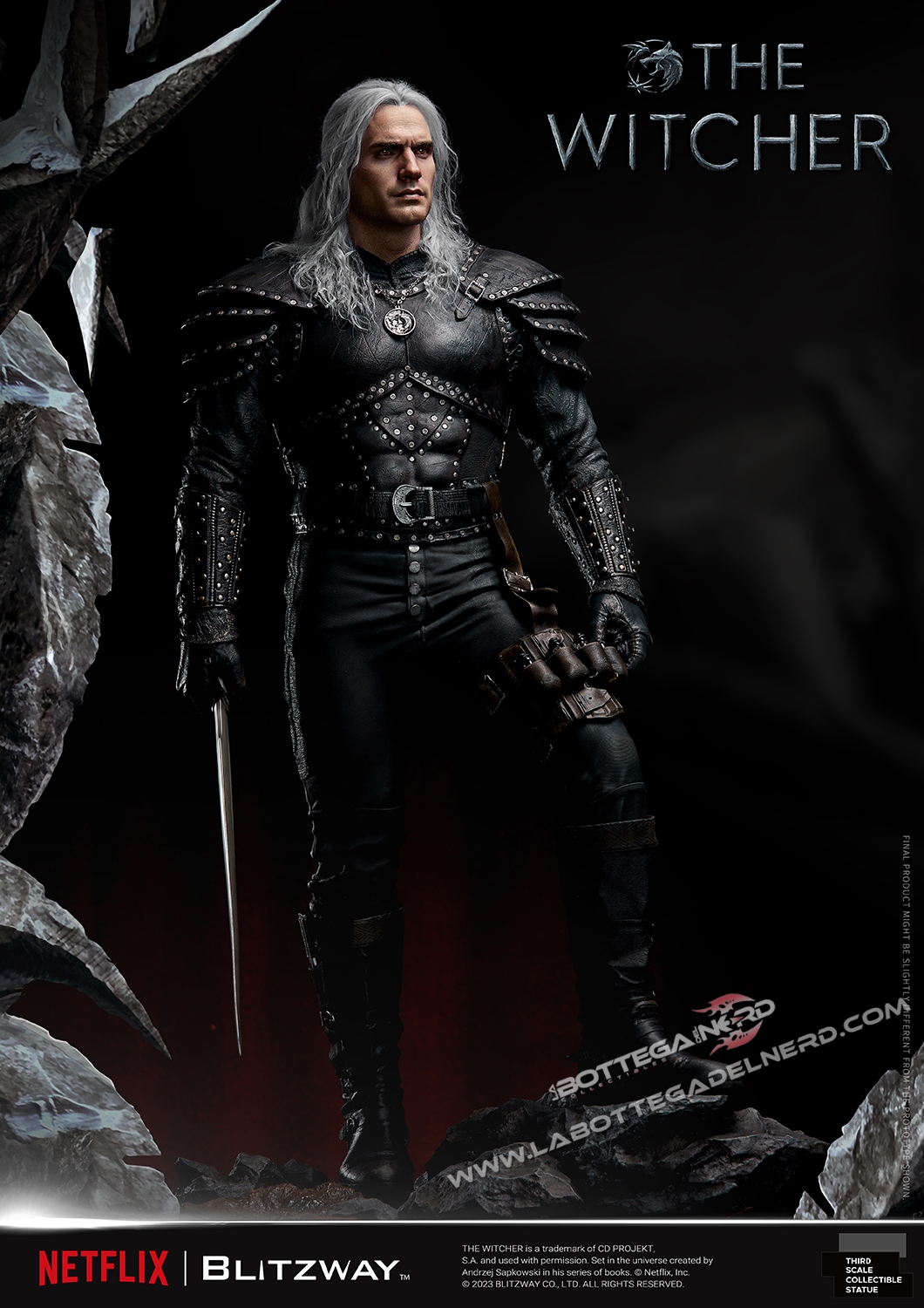 The Witcher - Statue 1/3 Geralt of Rivia 74cm - immagine 4