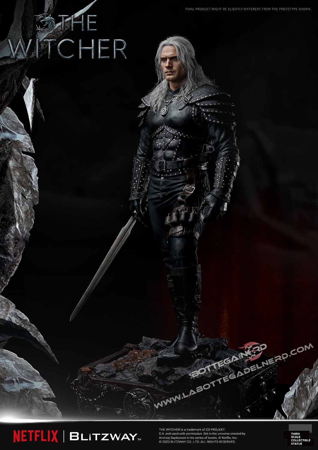 The Witcher - Statue 1/3 Geralt of Rivia 74cm - immagine 7