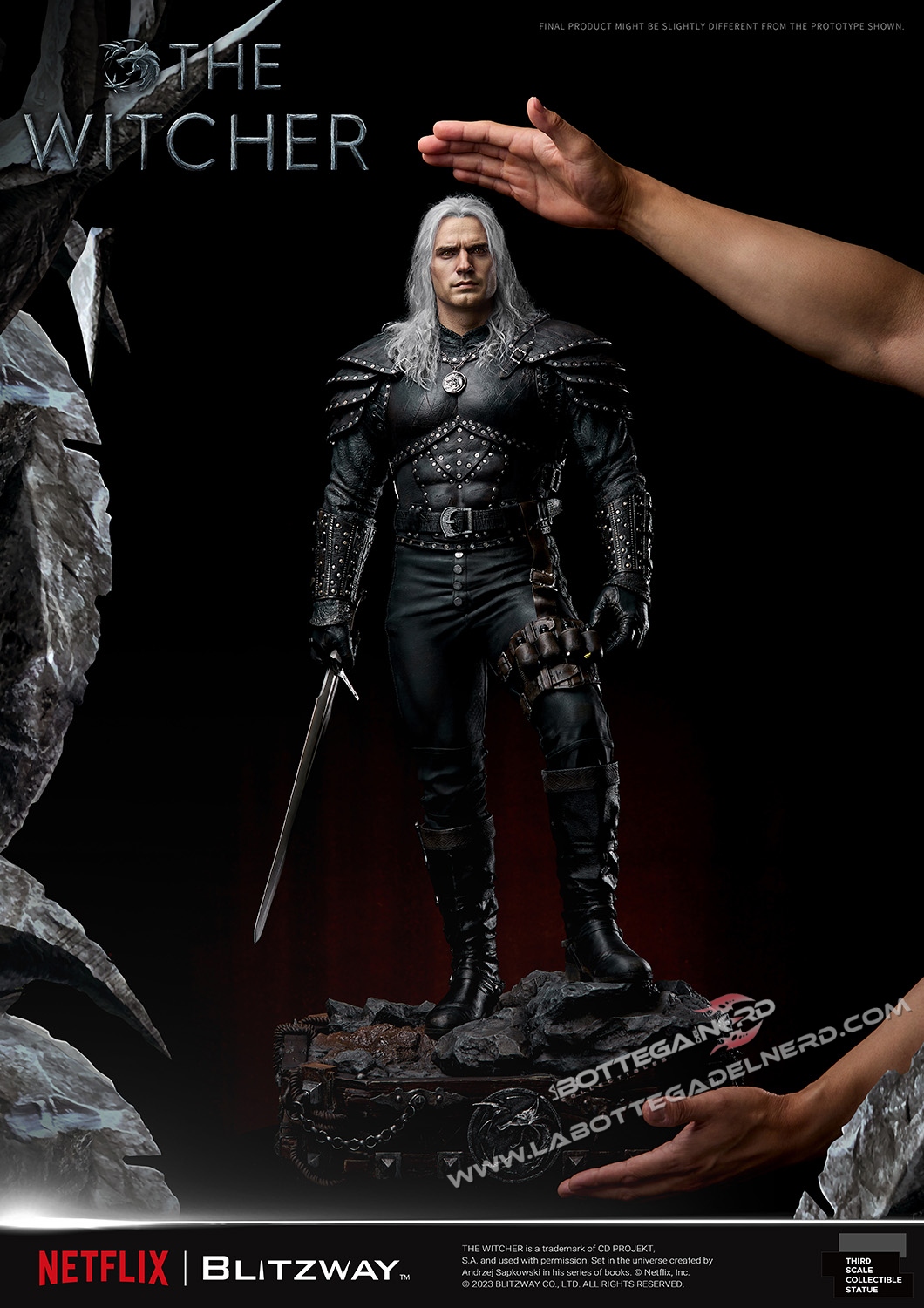 The Witcher - Statue 1/3 Geralt of Rivia 74cm - immagine 2