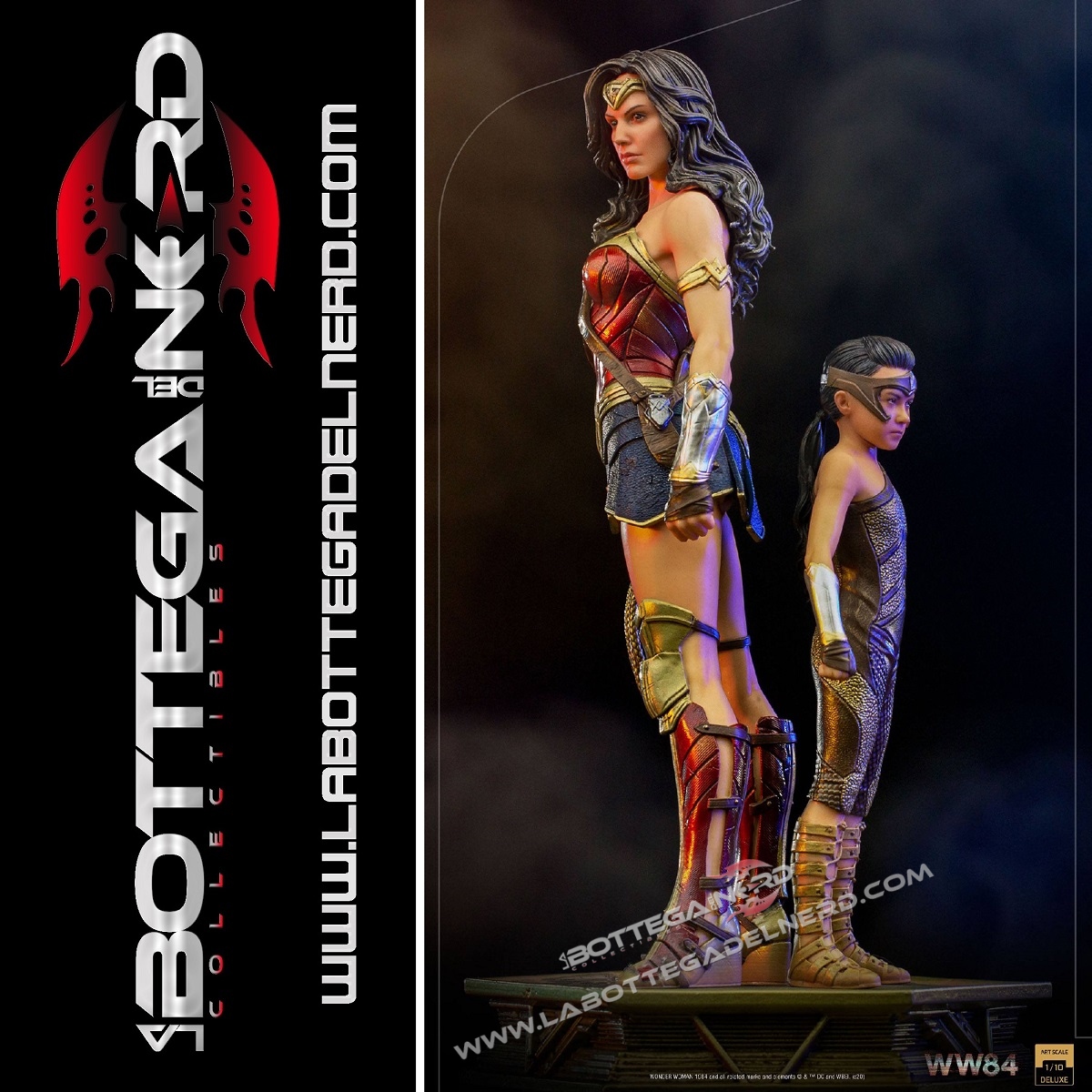 Wonder Woman 1984 - Statua 1/10 Wonder Woman & Young Diana 20cm