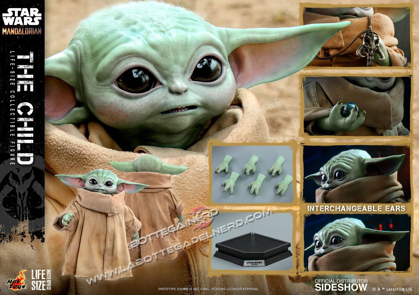 Star Wars The Mandalorian - A.F. The Child 36cm (Baby Yoda) - immagine 8
