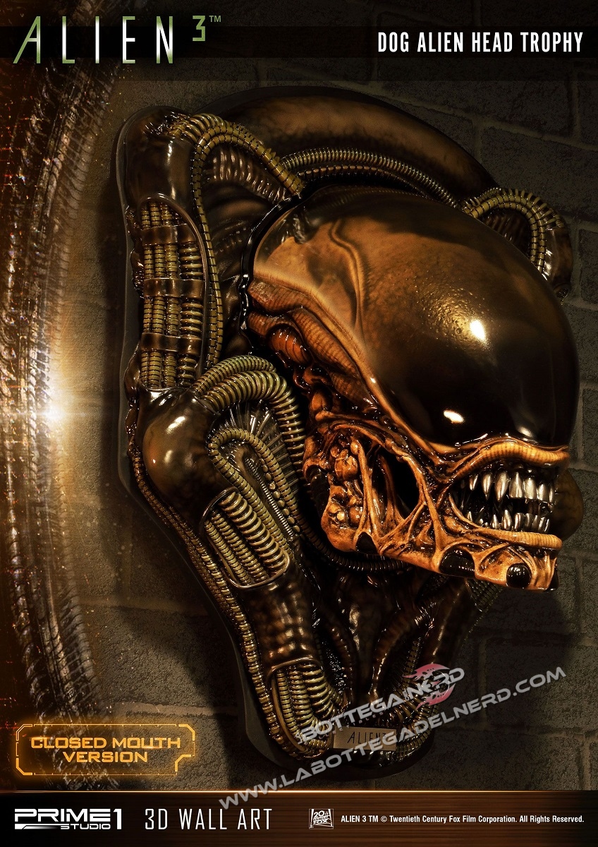 Alien 3 - 3D Wall Art Dog Alien Bocca chiusa 58cm - immagine 5