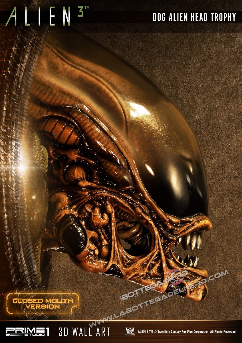 Alien 3 - 3D Wall Art Dog Alien Bocca chiusa 58cm - immagine 3