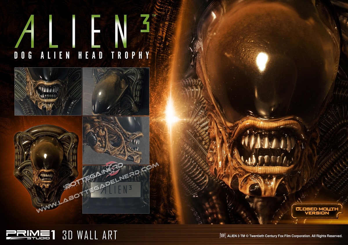 Alien 3 - 3D Wall Art Dog Alien Bocca chiusa 58cm - immagine 6
