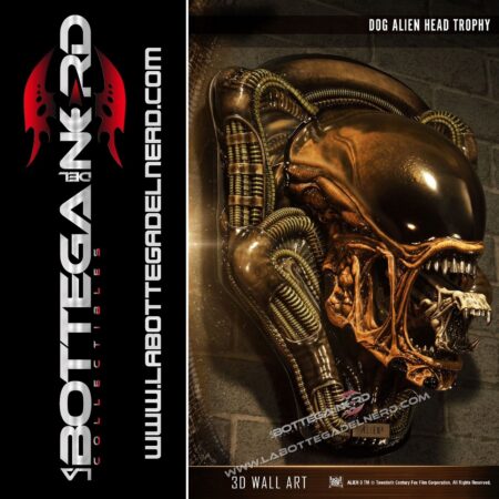 Alien 3 - 3D Wall Art Dog Alien Bocca aperta 58cm